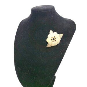 Vintage Francisco Rebajes Modernist Sterling Silver Poppy Brooch Signed